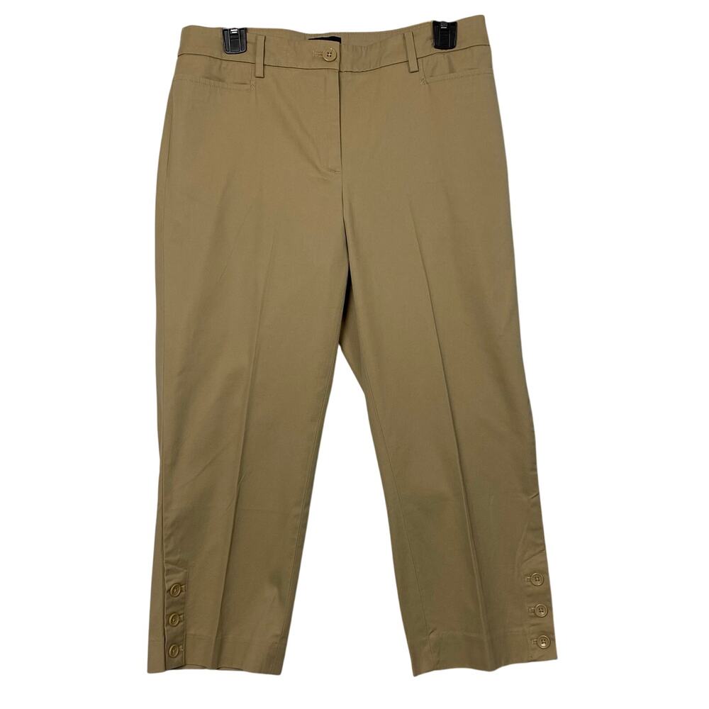 Talbots Women's Perfect Skimmer Tan Khaki Pants Minimalist Size 6